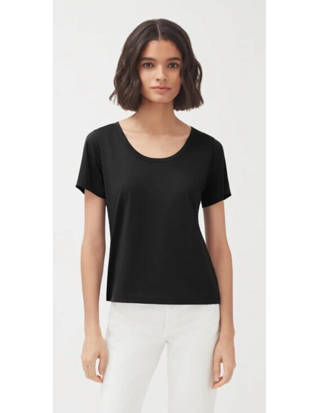 CUYANA Pima Cotton Scoop Neck tee SHirt M
